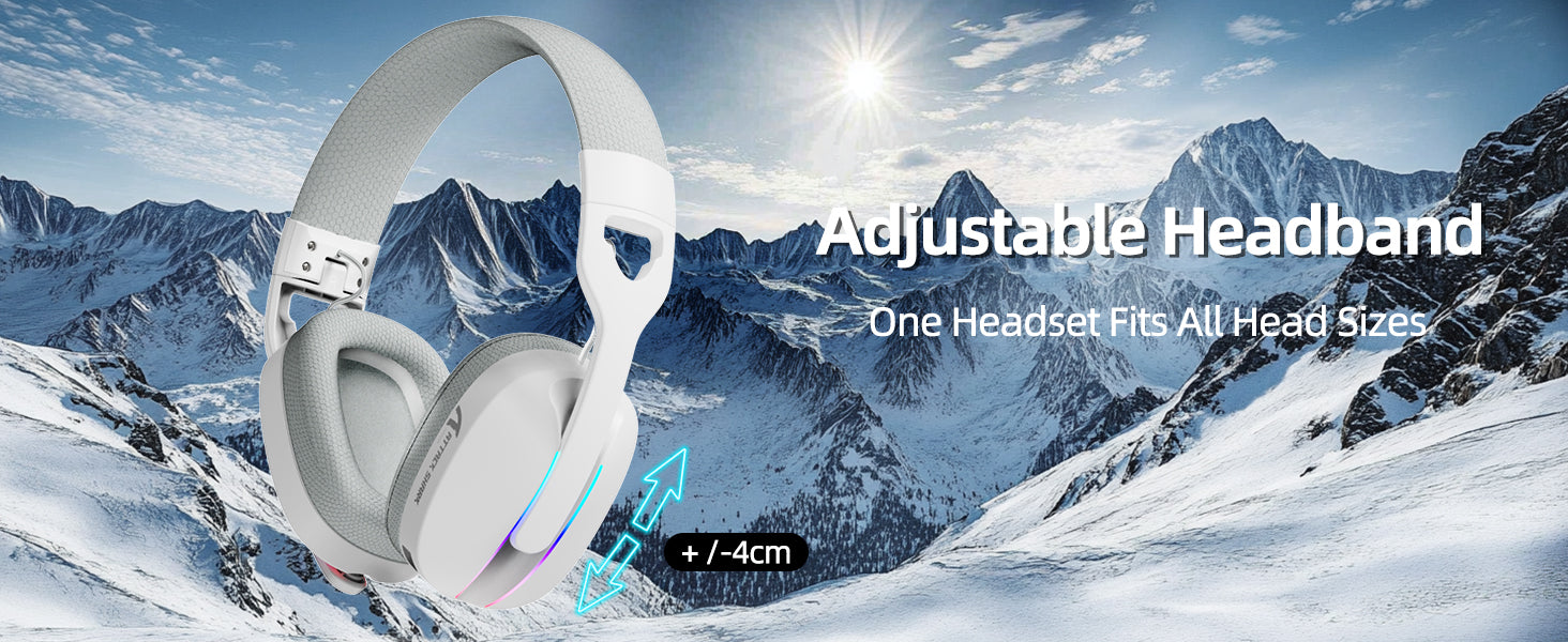 ATTACK SHARK L90 – faltbares, ultraleichtes RGB-Gaming-Headset mit drei Modi