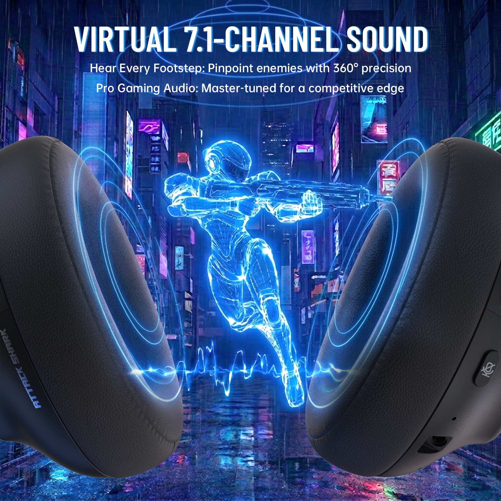 ATTACK SHARK L50 PRO Tri-Modus Kabelloses Gaming-Headset