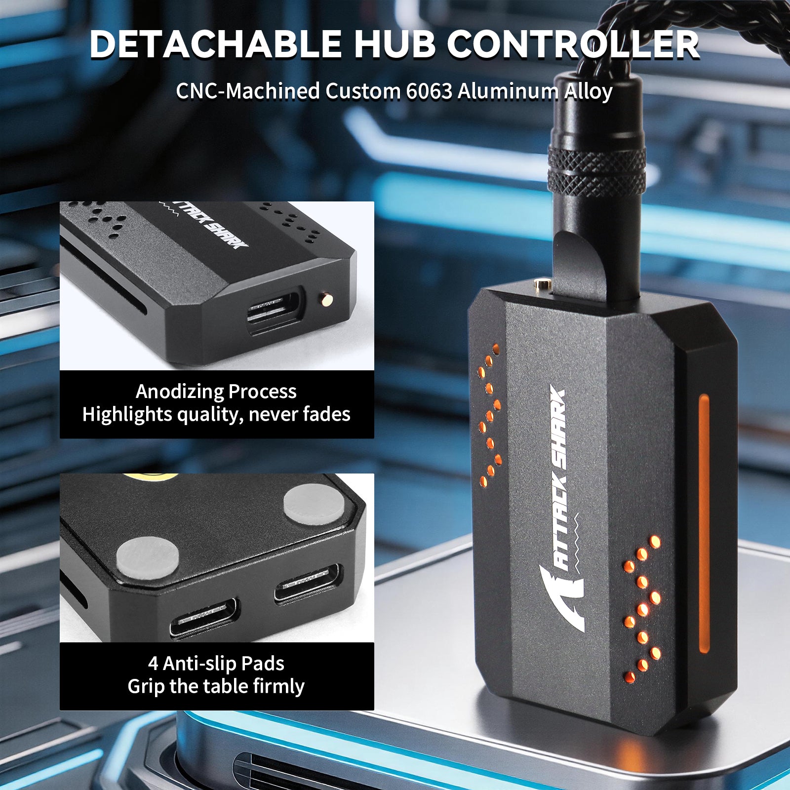 ATTACK SHARK C07 PRO 2-in-1 Type-C-Kabel für 8KHz Gaming-Tastatur/Maus