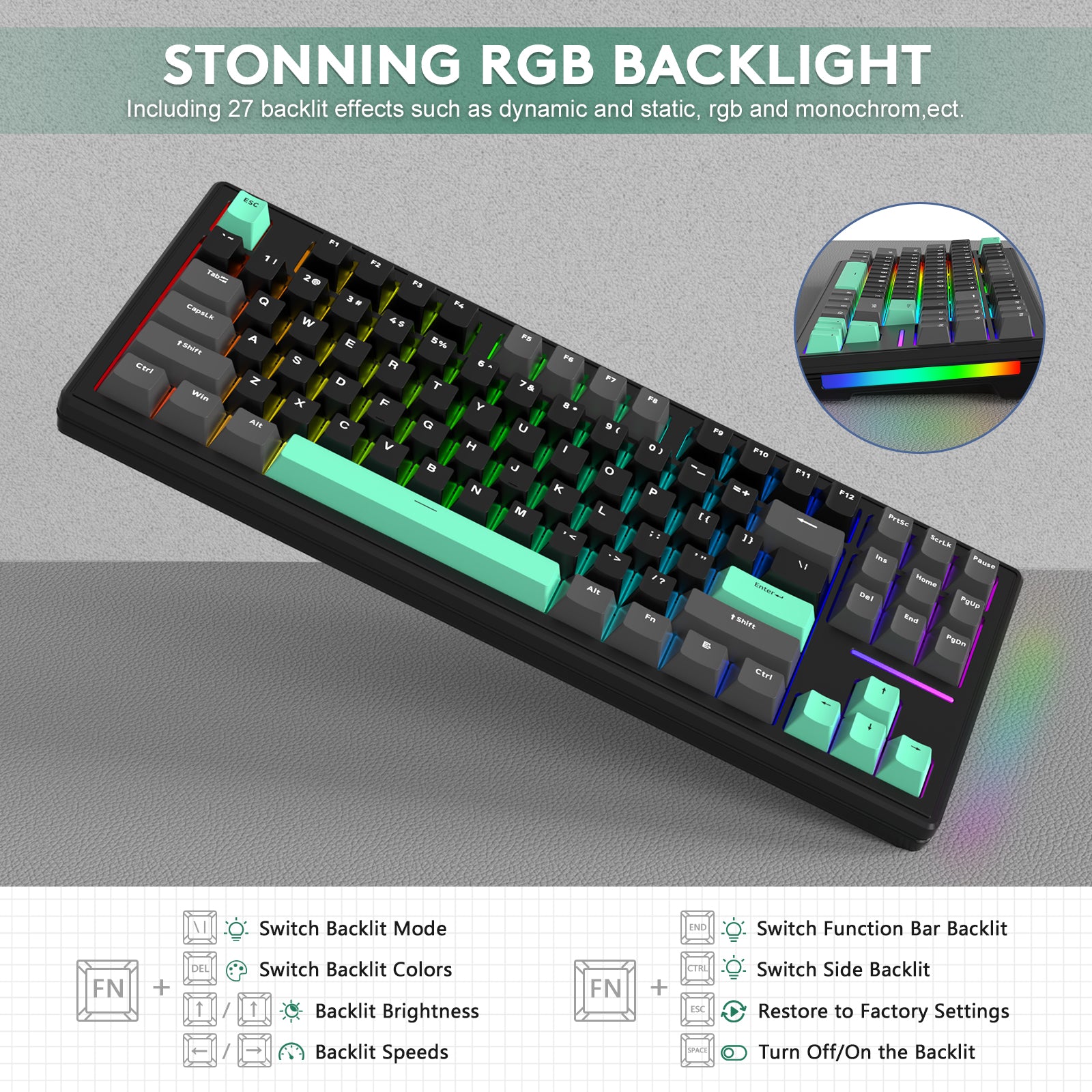 ATTACK SHARK M87 Wireless Mechanical Keyboard