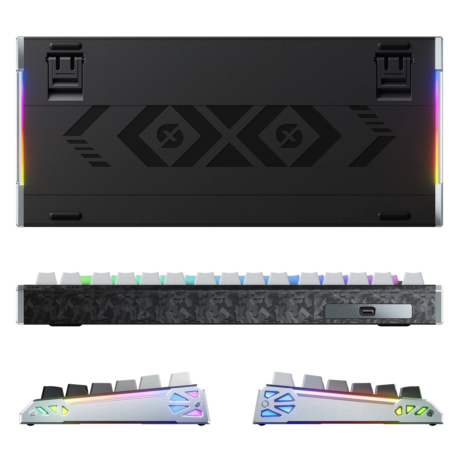 ATTACK SHARK R86 HE Carbonfaser-Tastatur mit Magnetschaltern und Rapid-Trigger-Technologie