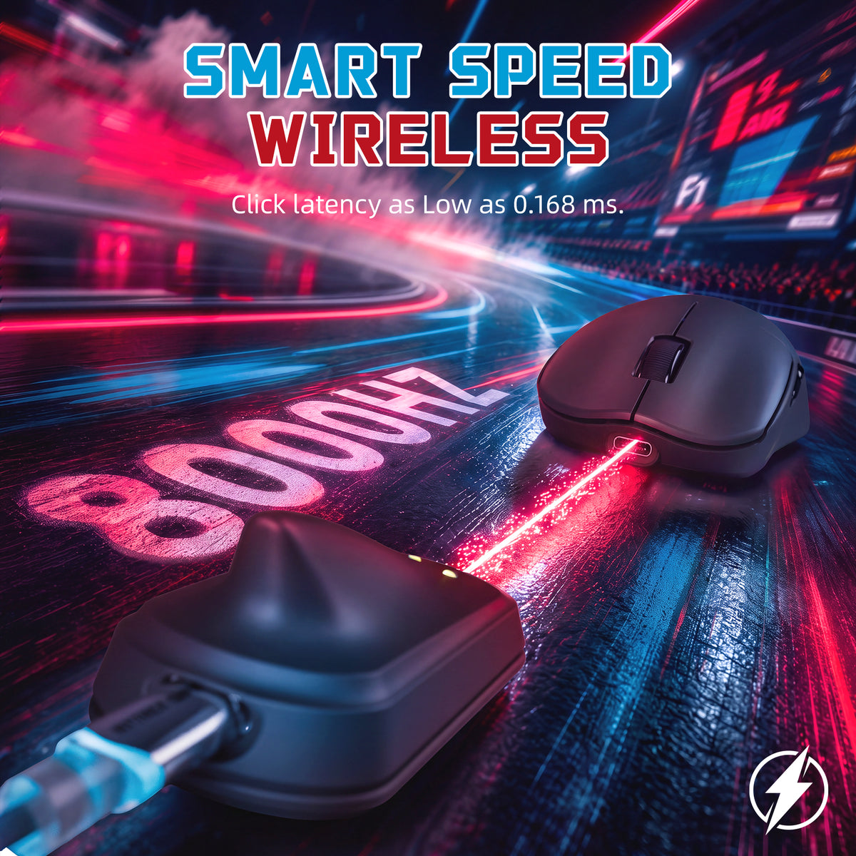 ATTACK SHARK F1 AIR 39g kabellose Gaming-Maus mit PAW3955MAX und C06 Ultra-Kabel