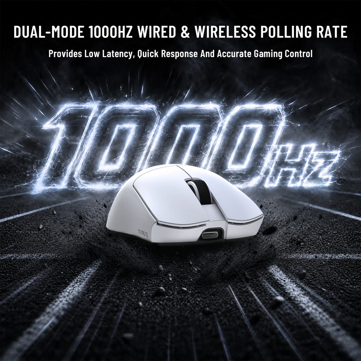 ATTACK SHARK X11 PRO V2 Kabellose Gaming-Maus mit TFT-Display, Ladestation und C06 Spiralkabel