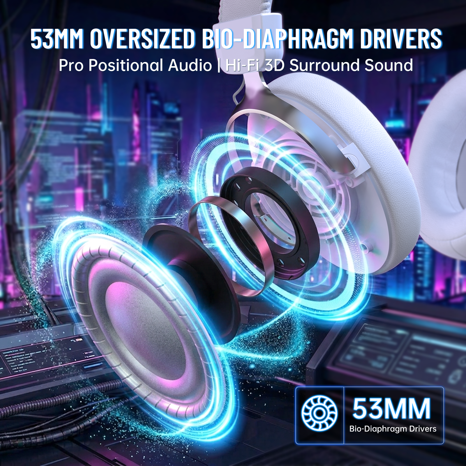 ATTACK SHARK L50 PRO Tri-Modus Kabelloses Gaming-Headset