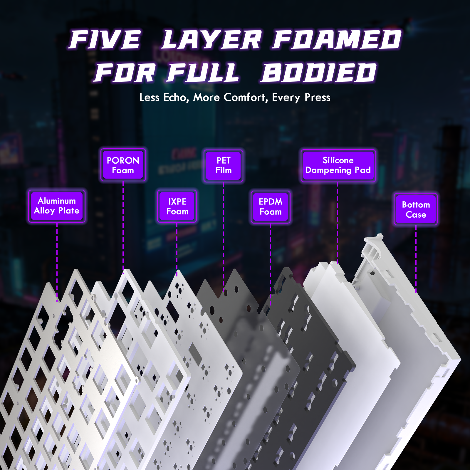 ATTACK SHARK R85 HE Rapid Trigger-Tastatur mit Magnetschalter und benutzerdefinierter Leuchtbox