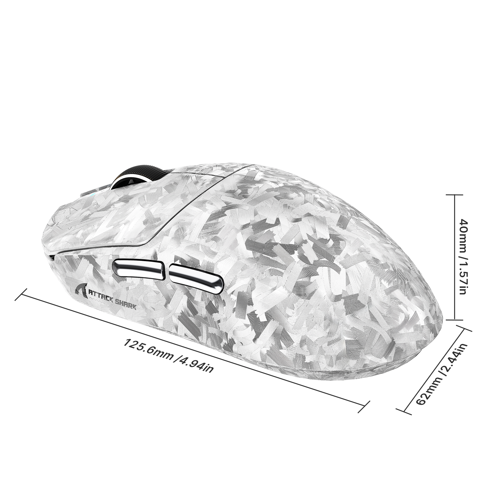 ATTACK SHARK RS3 ULTRA Carbonfaser Kabellose PAW3955MAX Gaming-Maus