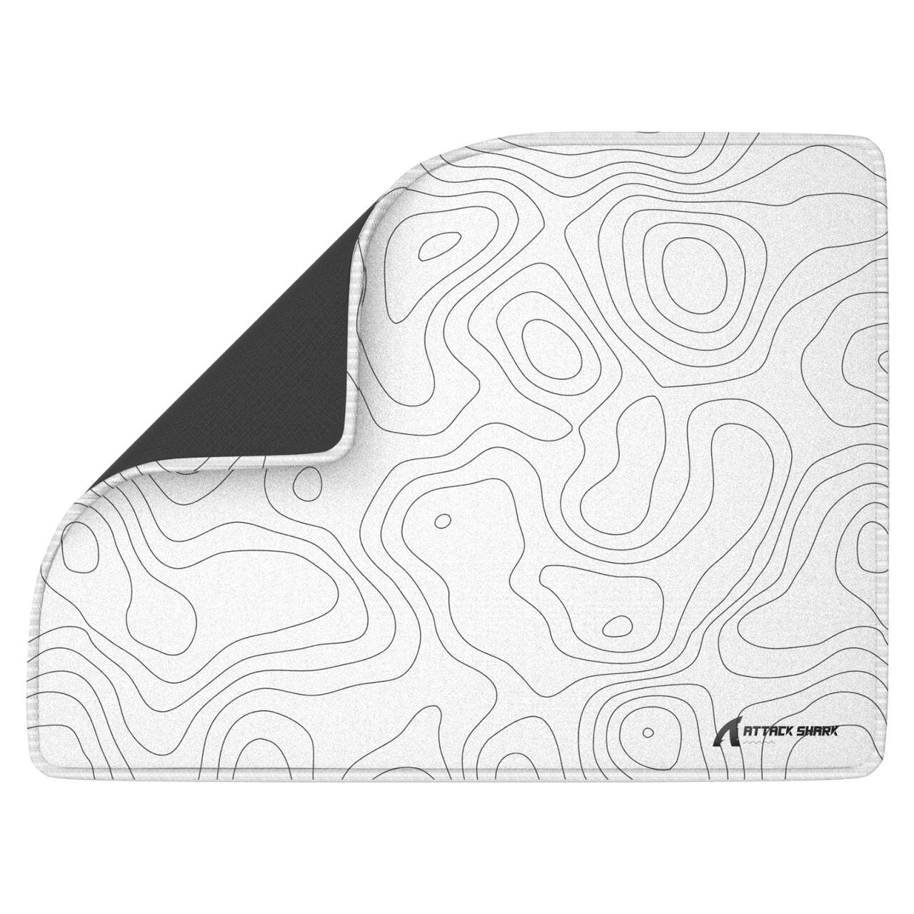 ATTACK SHARK CM02SE eSport gaming mousepad with topographic map design.