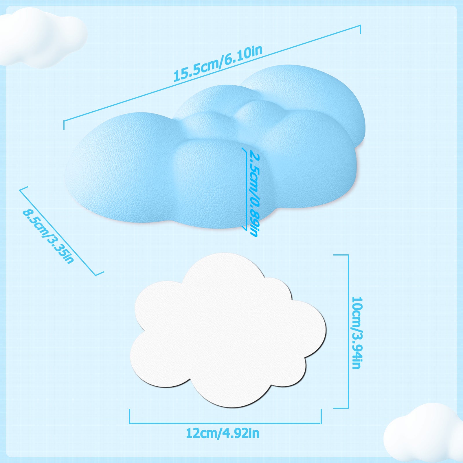 ATTACK SHARK X MAMBASNAKE Cloud-Maus-Handgelenksauflage 