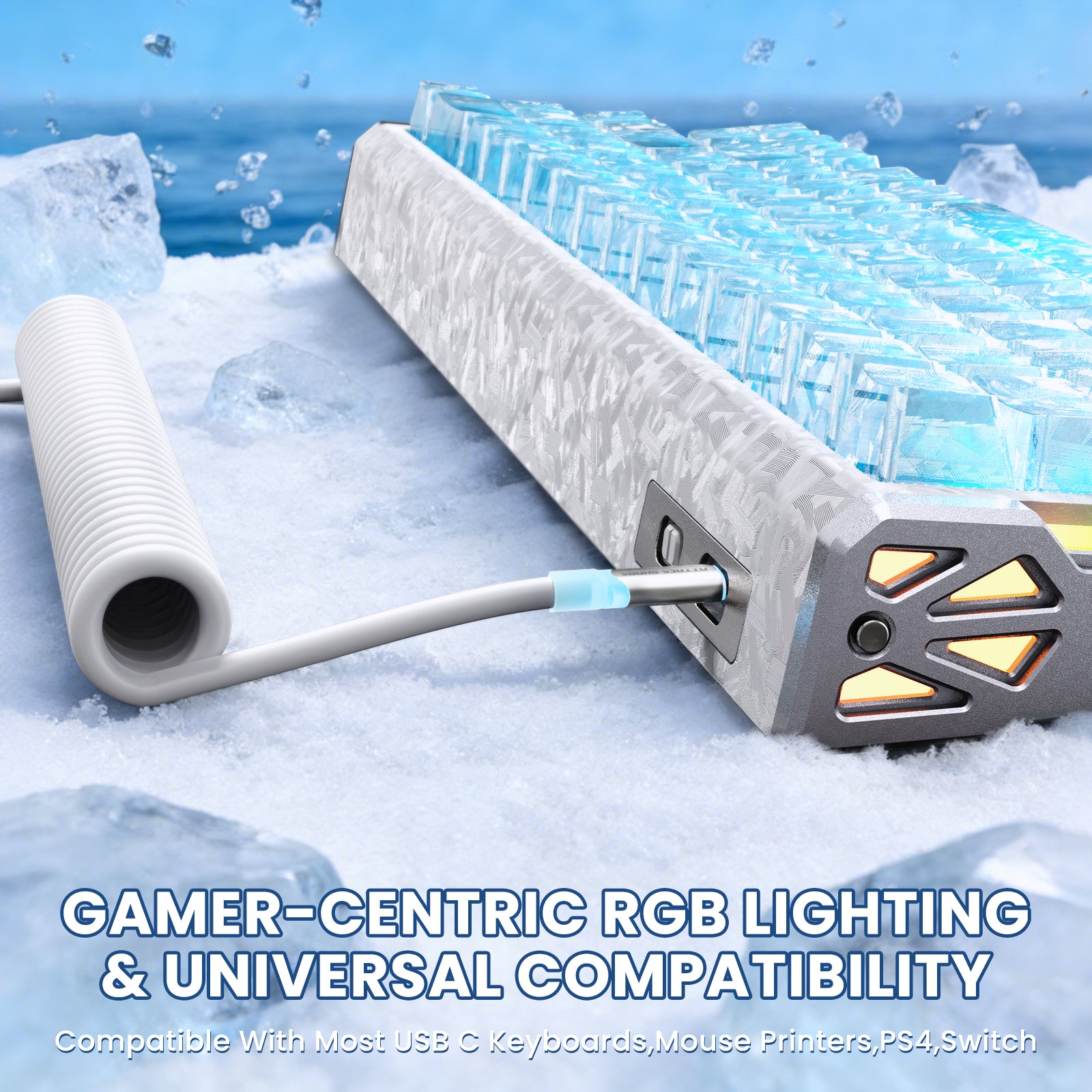 ATTACK SHARK R68 HE & X11 ULTRA Carbon Fiber Gaming-Bundle mit C01 ULTRA Spiralkabel
