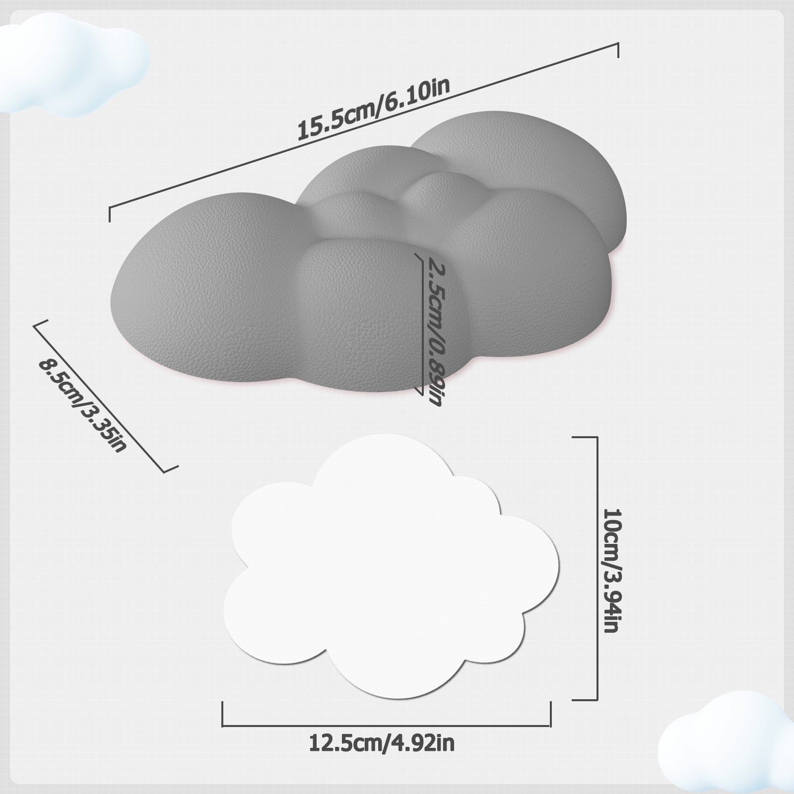 ATTACK SHARK X MAMBASNAKE Cloud-Maus-Handgelenksauflage 