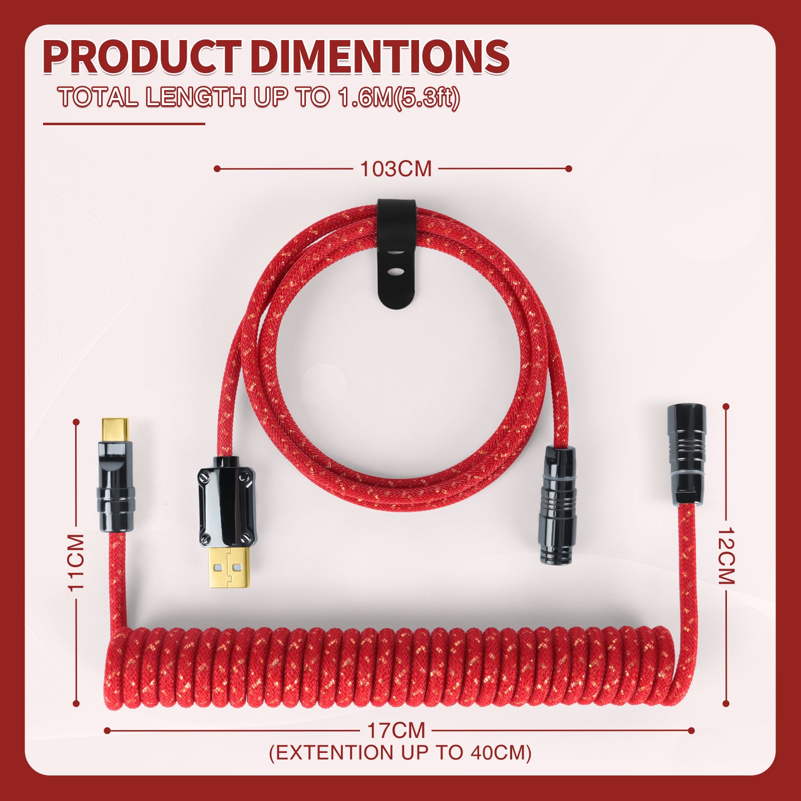 ATTACK SHARK C05 Coiled Cable