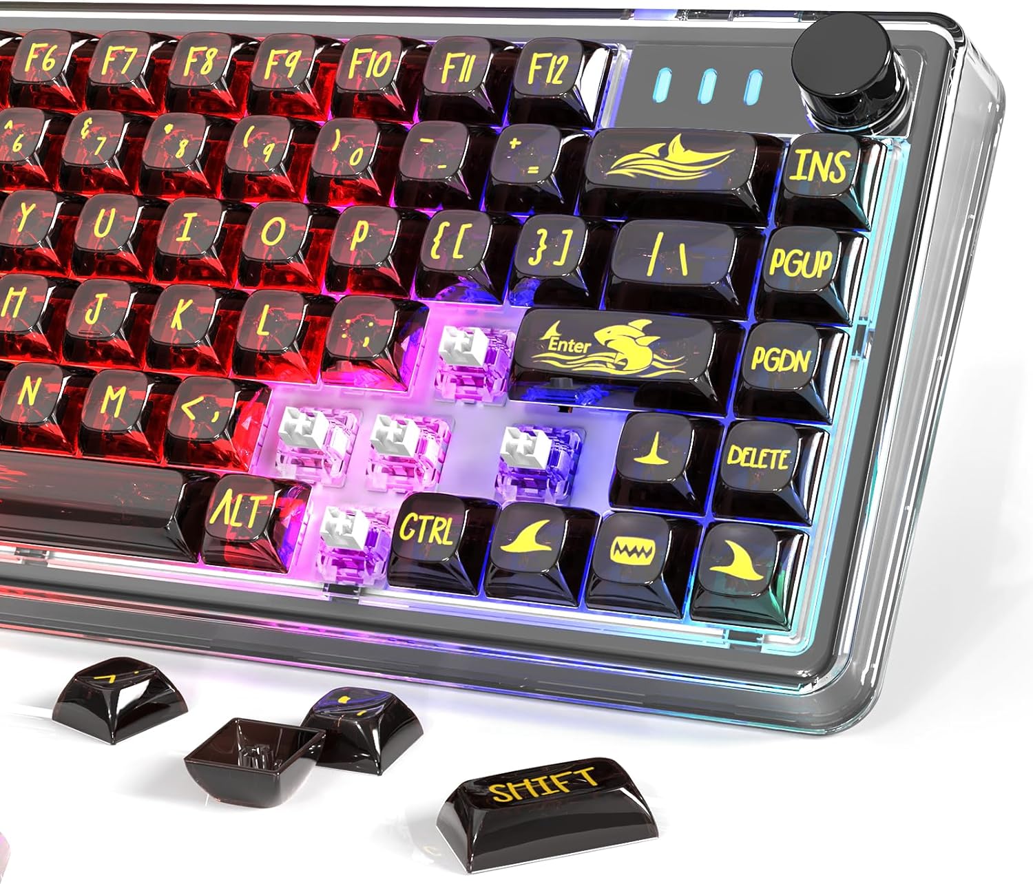 Transparente mechanische Tastatur ATTACK SHARK K75 