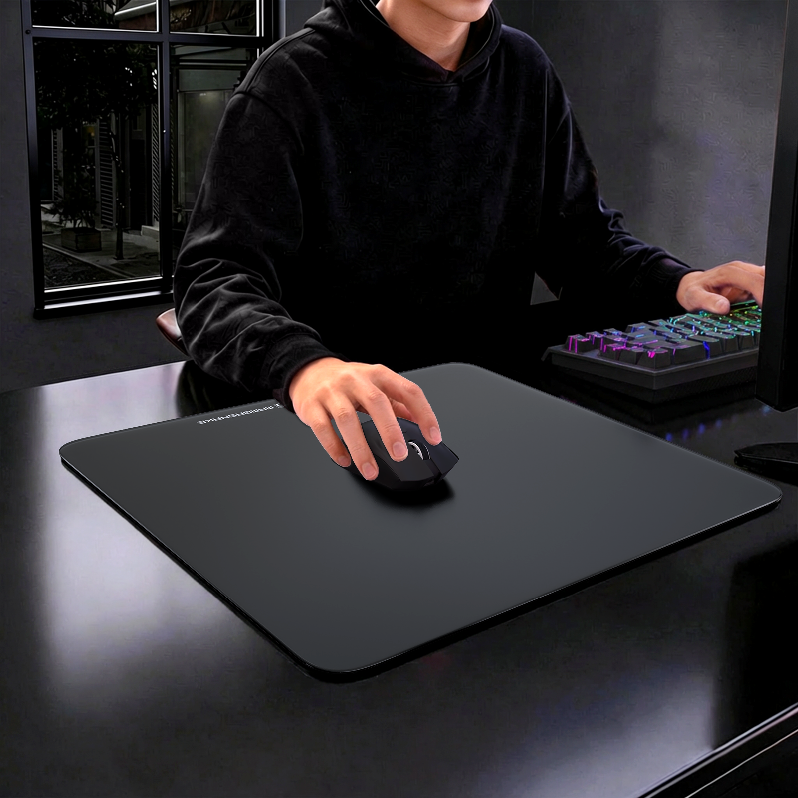 ATTACK SHARK CM05 Gehärtete Glas Gaming-Mausmatte
