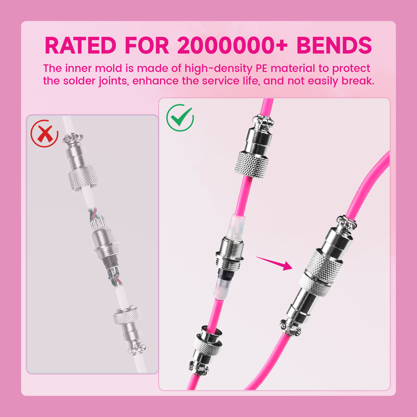 ATTACK SHARK C01Ultra Custom Aviator Cable for 8KHz Magnetic Keyboard