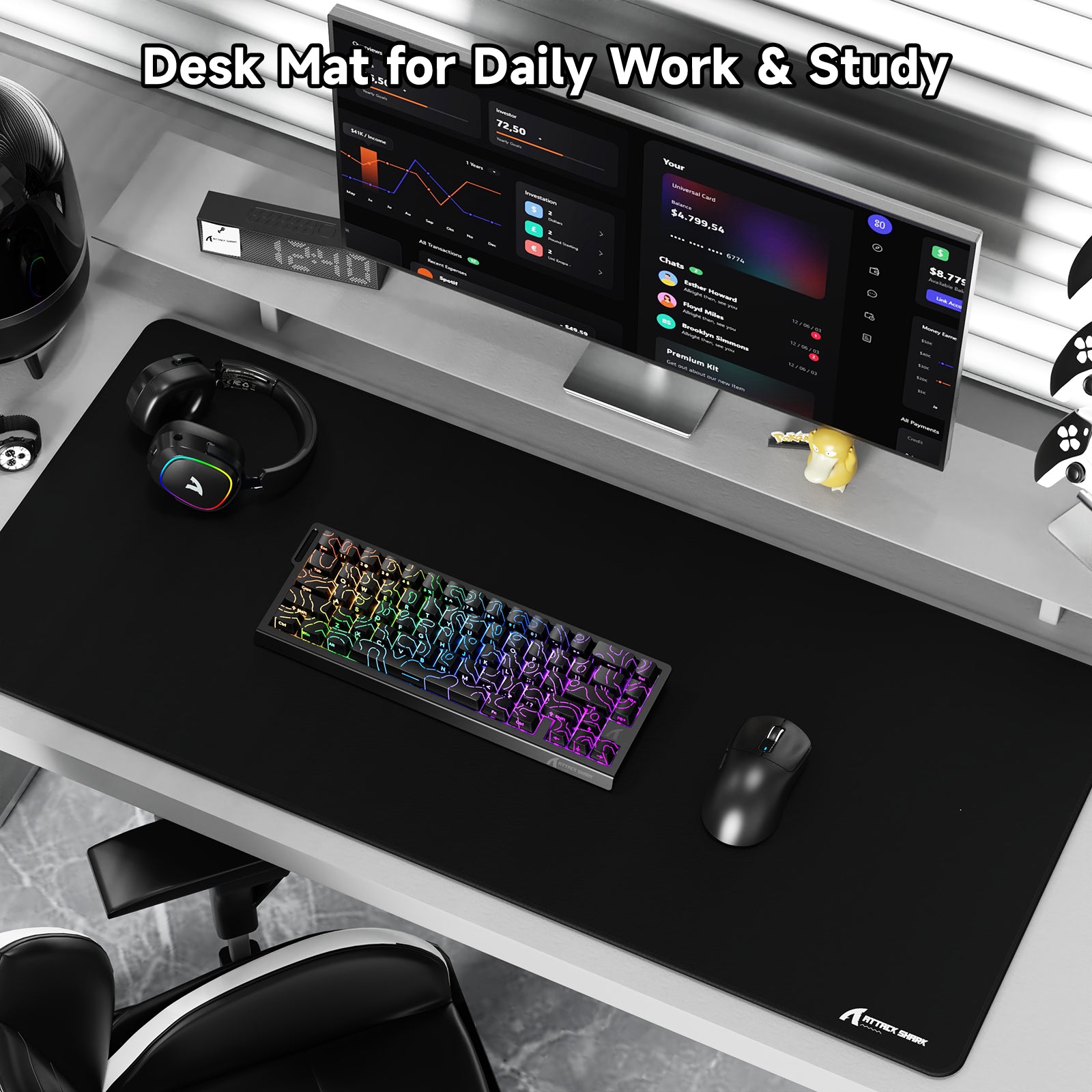 ATTACK SHARK CM02PRO eSport Gaming-Mauspad (900x400x4 MM)