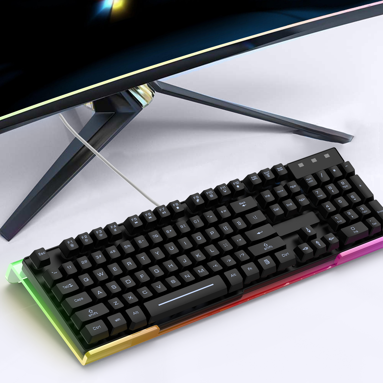 ATTACK SHARK X MAMBASNAKE Ergonomischer RGB-Tastaturhalter