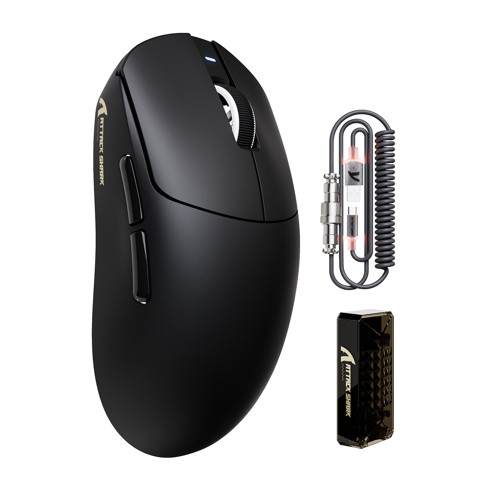 ATTACK SHARK X8PRO Ultraleichte kabellose Gaming-Maus & C06ULTRA-Kabel
