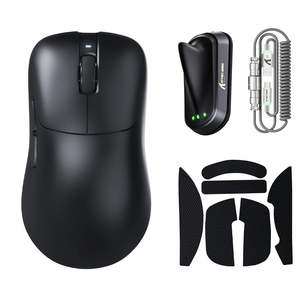 ATTACK SHARK V2 AIR PAW3955MAX Ergonomische kabellose Gaming-Maus