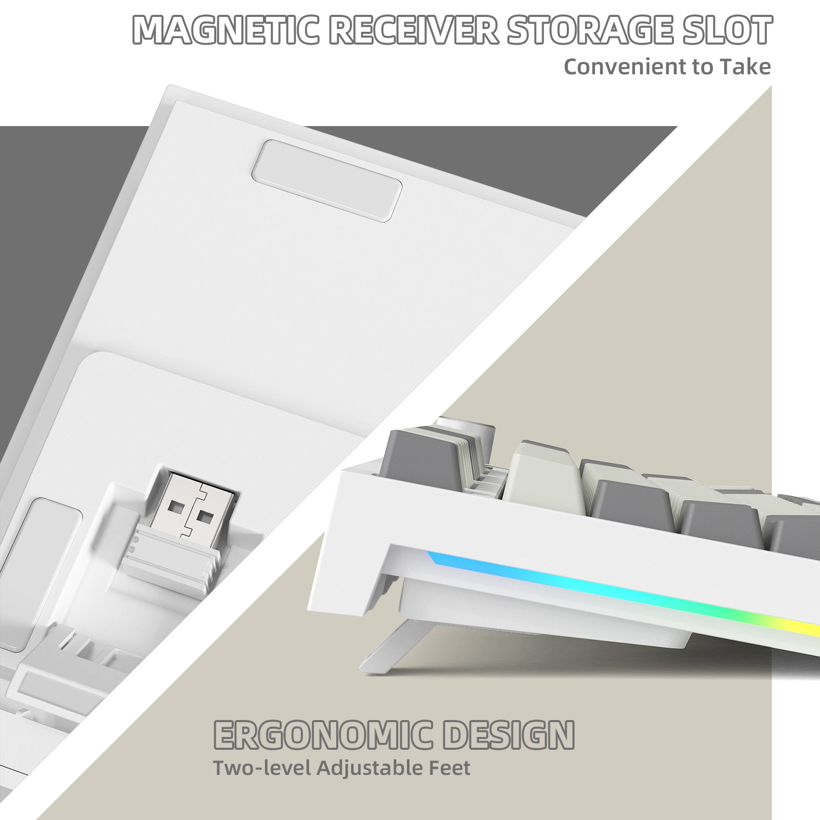 ATTACK SHARK K86 Kabellose mechanische Tastatur 