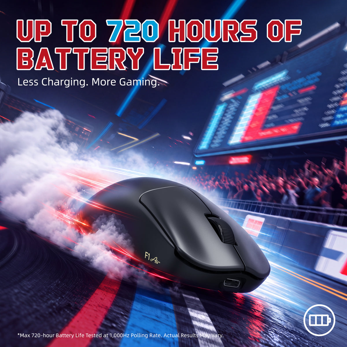 ATTACK SHARK F1 AIR 39g kabellose Gaming-Maus mit PAW3955MAX und C06 Ultra-Kabel