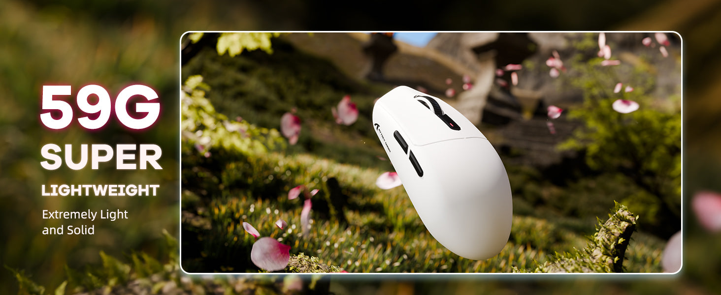 ATTACK SHARK G3 Tri-Mode Kabellose Gaming-Maus 25000 DPI Ultraleicht