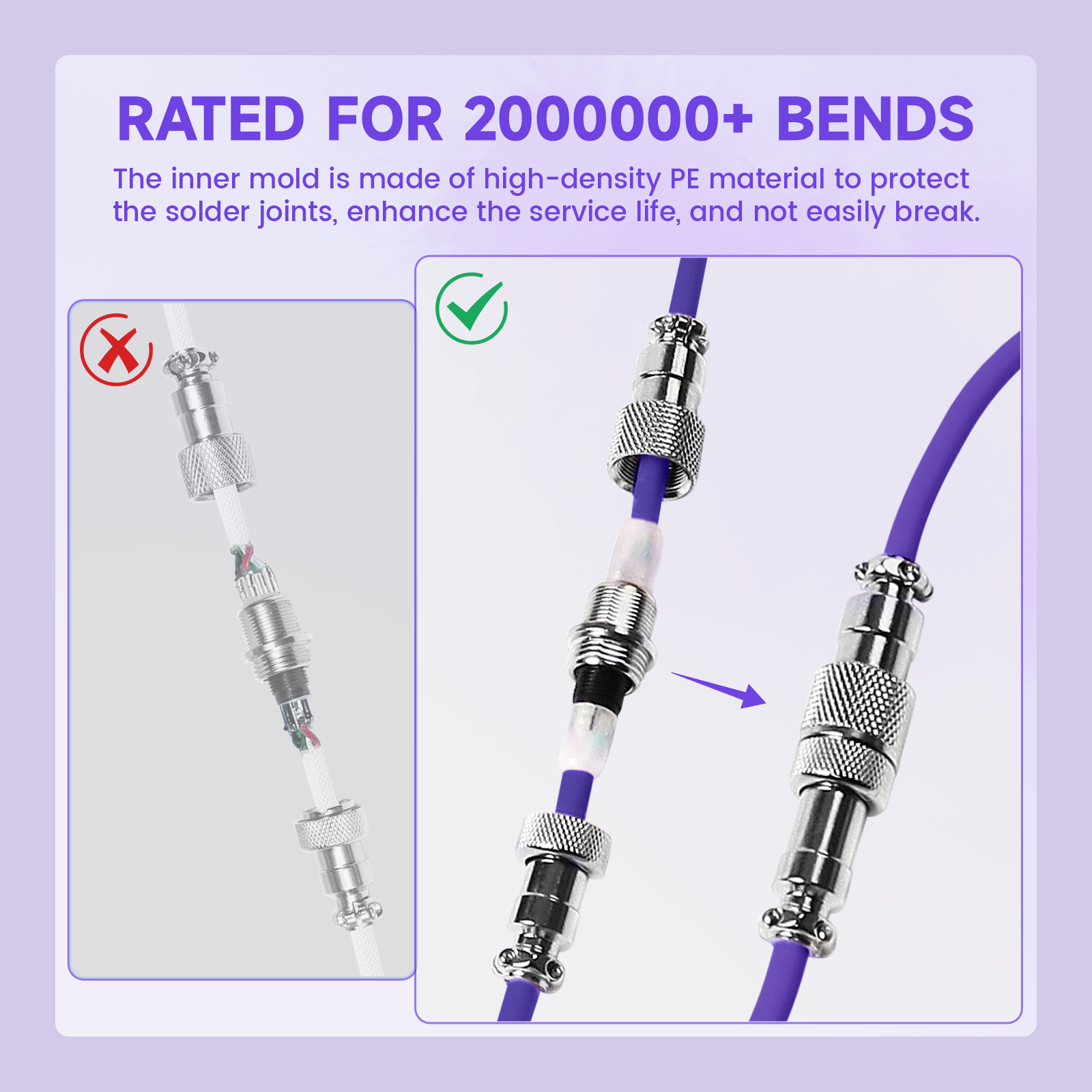 ATTACK SHARK C01Ultra Custom Aviator Cable for 8KHz Magnetic Keyboard