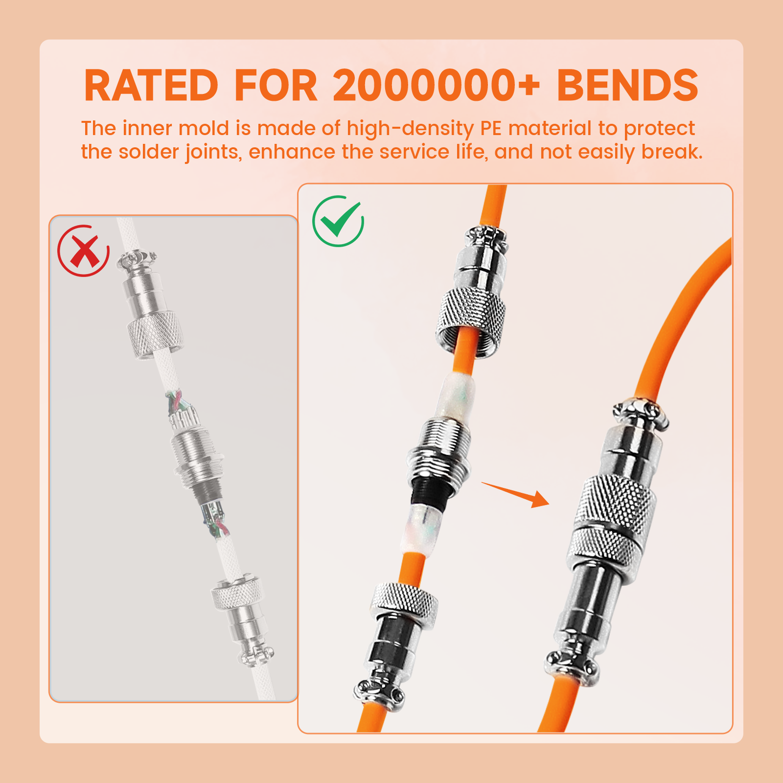 ATTACK SHARK C01Ultra Custom Aviator Cable for 8KHz Magnetic Keyboard