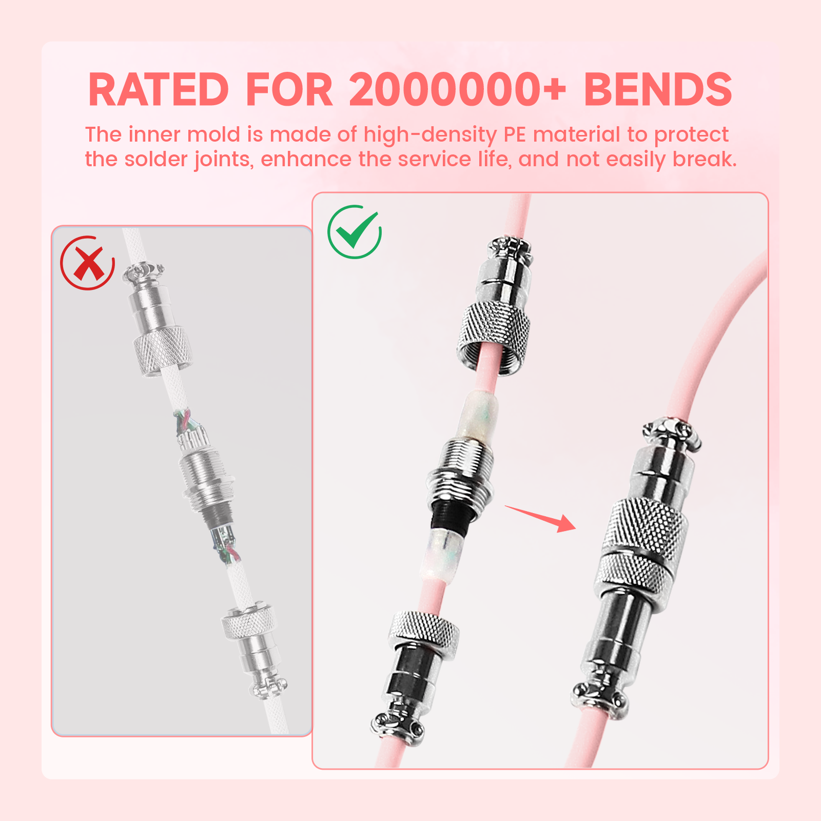 ATTACK SHARK C01Ultra Custom Aviator Cable for 8KHz Magnetic Keyboard