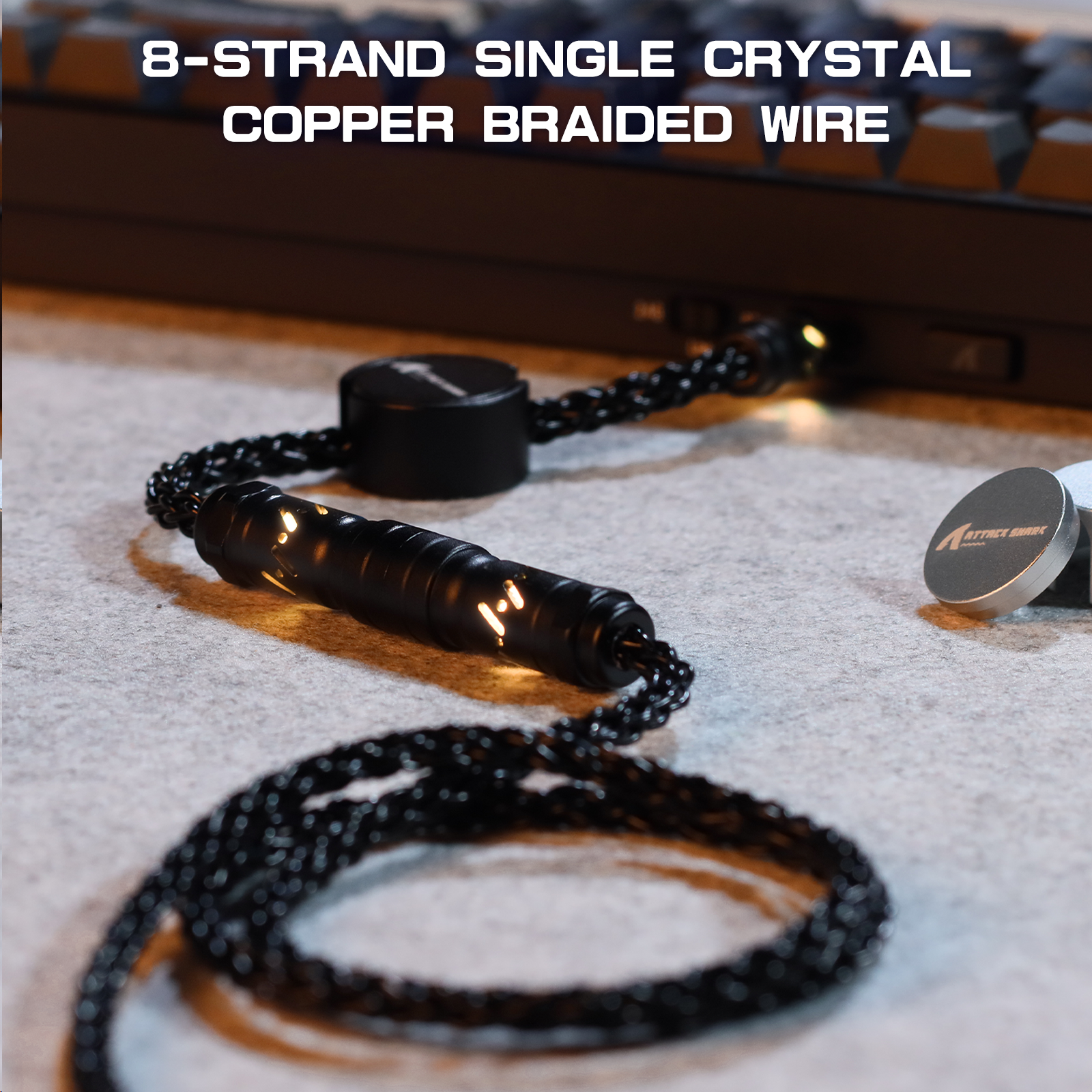 ATTACK SHARK C07 Custom Aviator-Kabel für 8-kHz-Magnettastatur