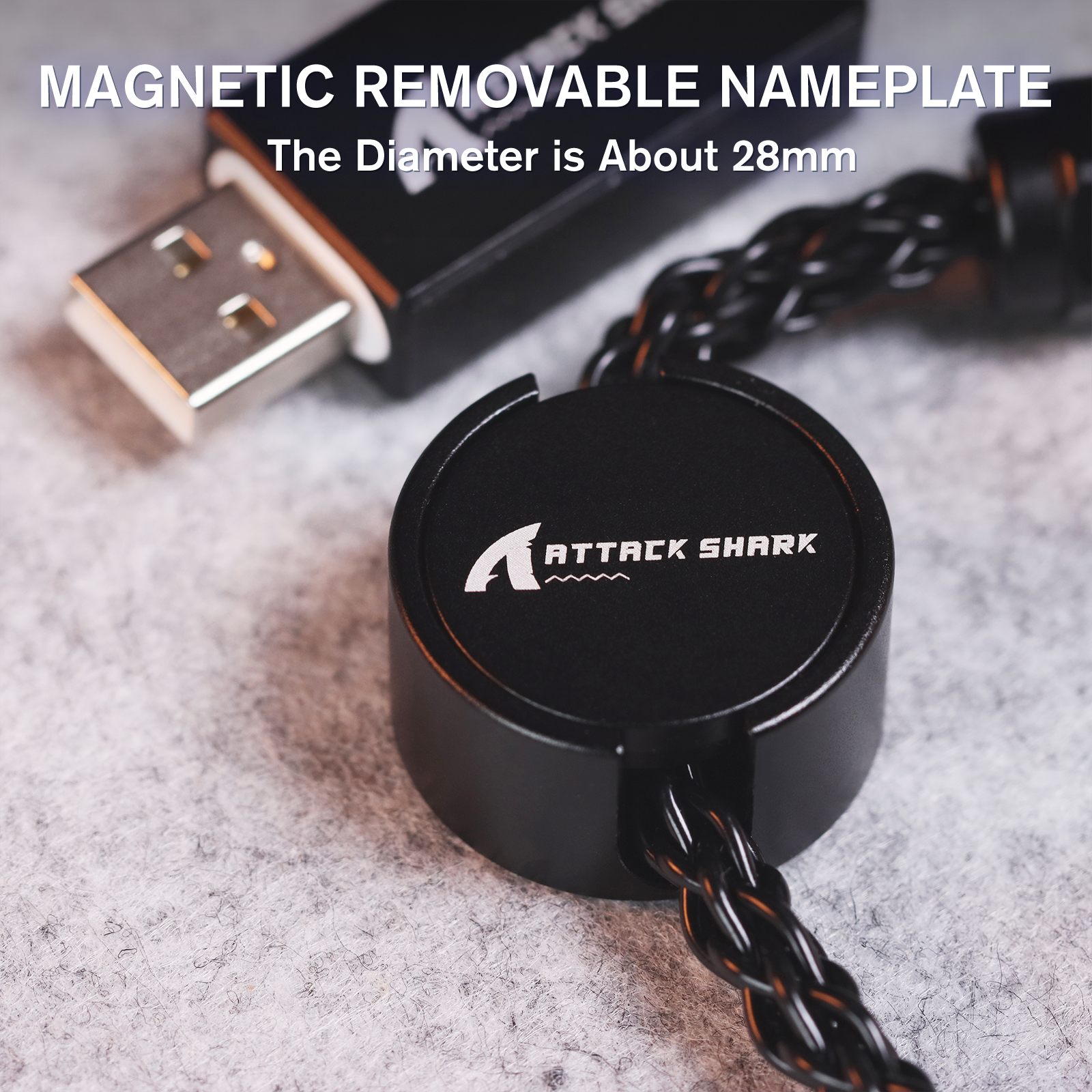 ATTACK SHARK C07 Custom Aviator-Kabel für 8-kHz-Magnettastatur