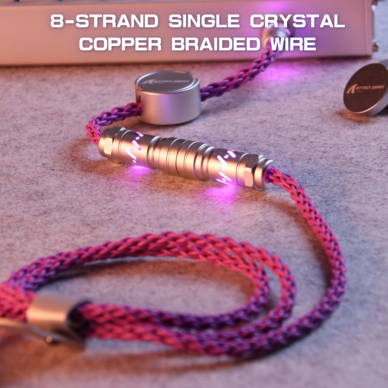 ATTACK SHARK C07 Custom Aviator-Kabel für 8-kHz-Magnettastatur