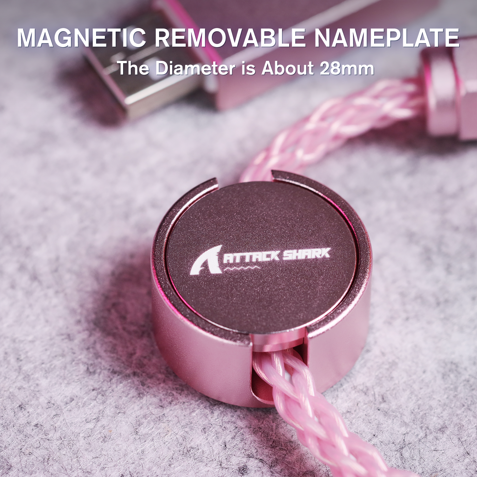 ATTACK SHARK C07 Custom Aviator-Kabel für 8-kHz-Magnettastatur