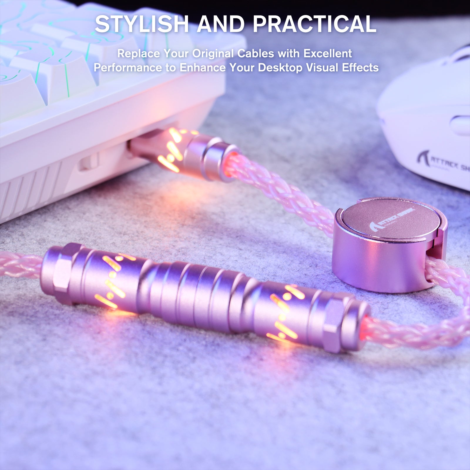 ATTACK SHARK C07 Custom Aviator-Kabel für 8-kHz-Magnettastatur