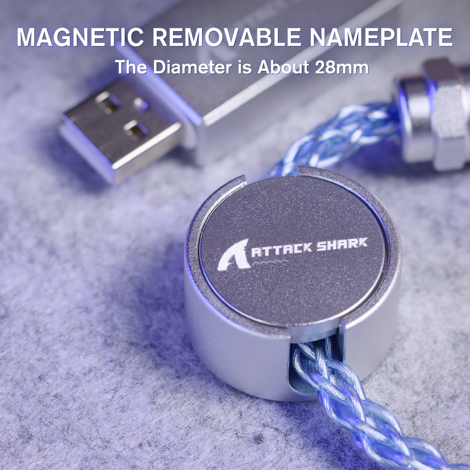 ATTACK SHARK C07 Custom Aviator-Kabel für 8-kHz-Magnettastatur