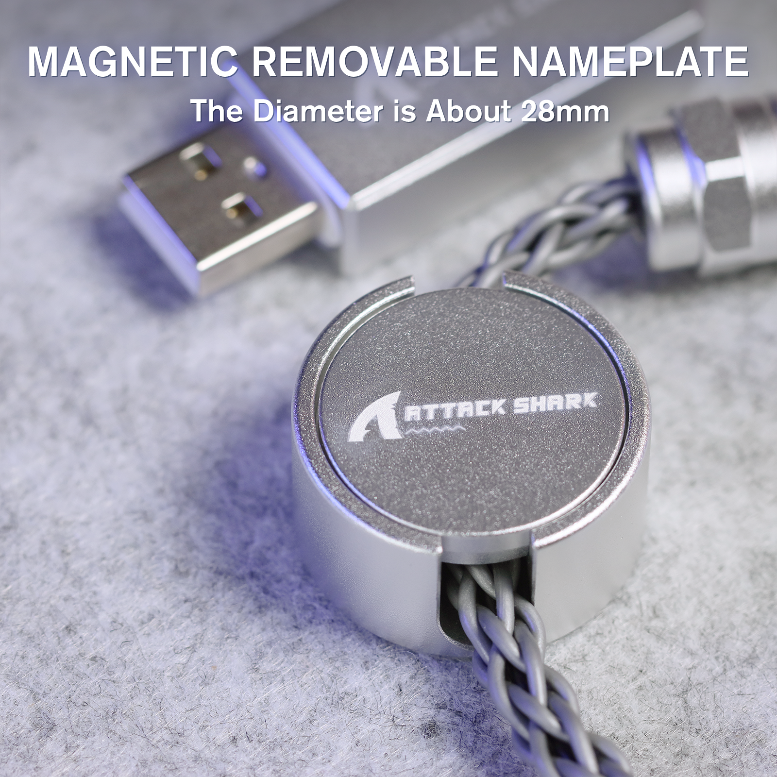 ATTACK SHARK C07 Custom Aviator-Kabel für 8-kHz-Magnettastatur