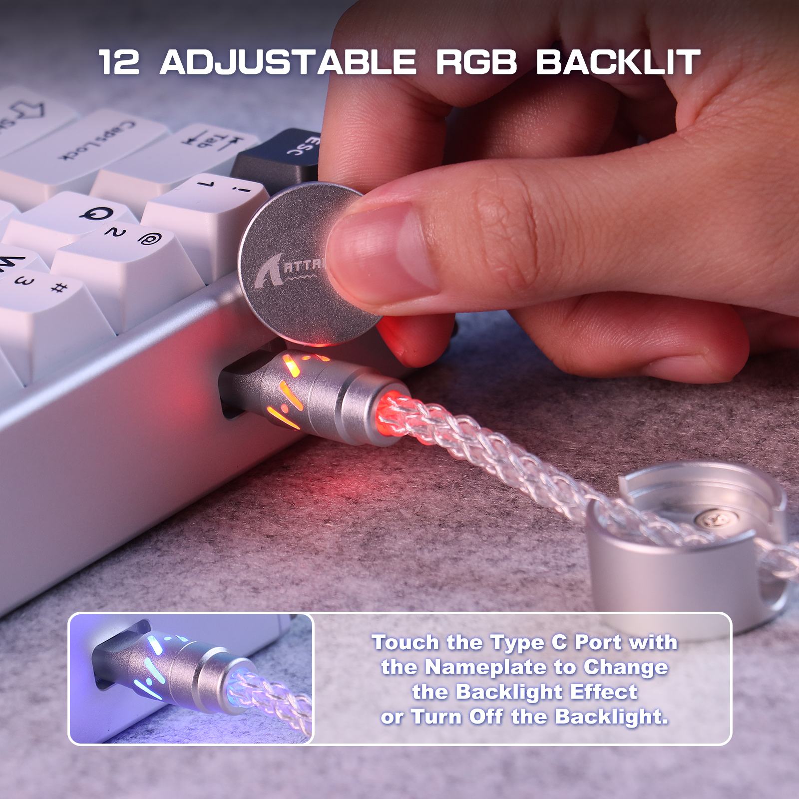 ATTACK SHARK C07 Custom Aviator-Kabel für 8-kHz-Magnettastatur