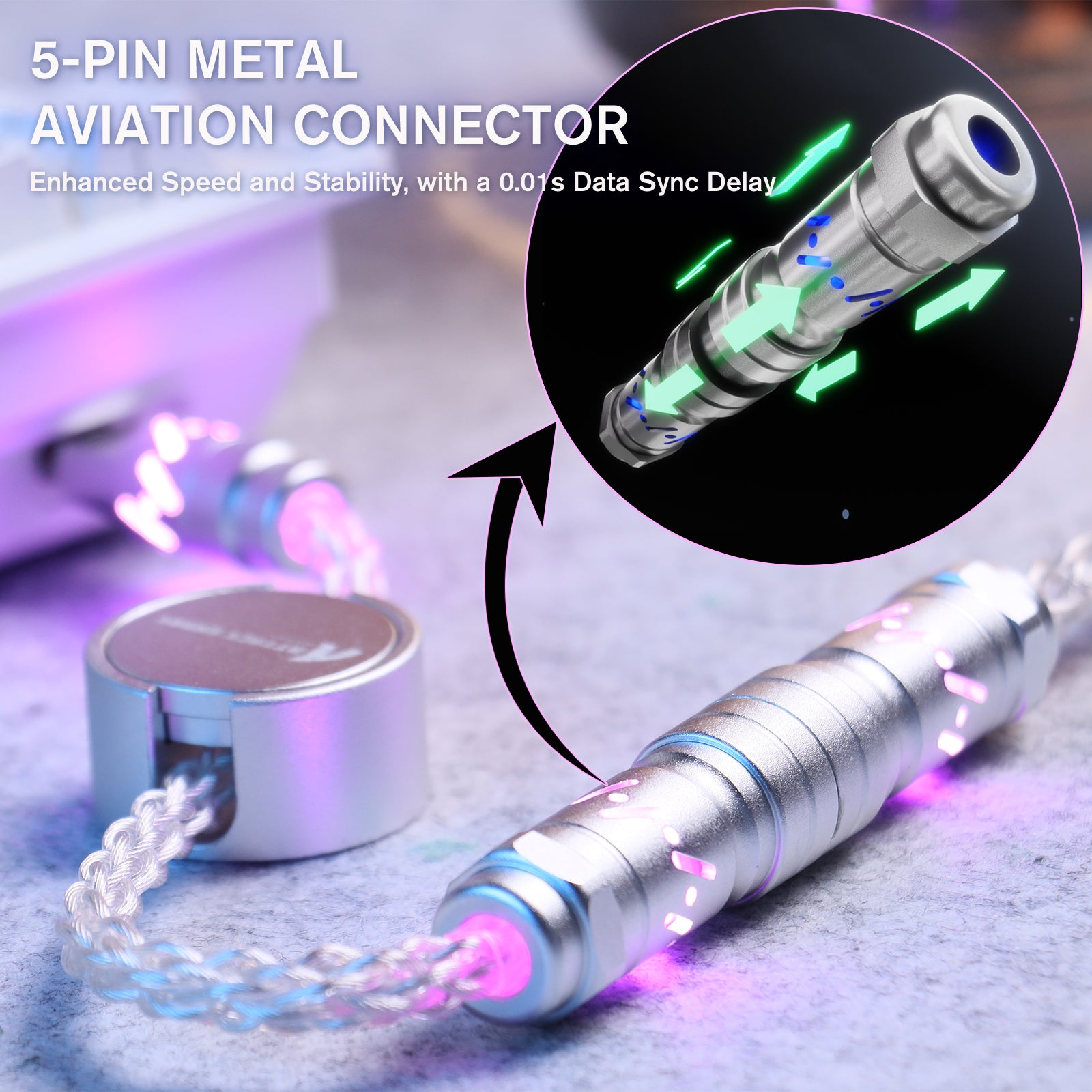 ATTACK SHARK C07 Custom Aviator-Kabel für 8-kHz-Magnettastatur