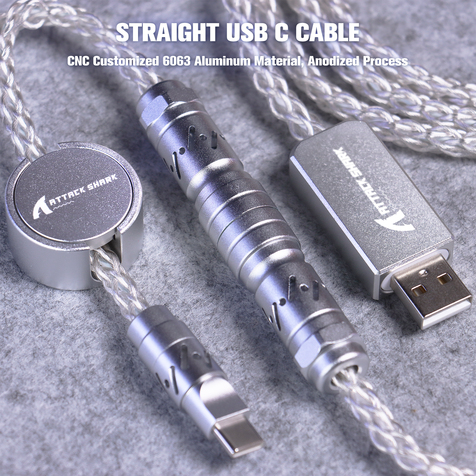 ATTACK SHARK C07 Custom Aviator-Kabel für 8-kHz-Magnettastatur