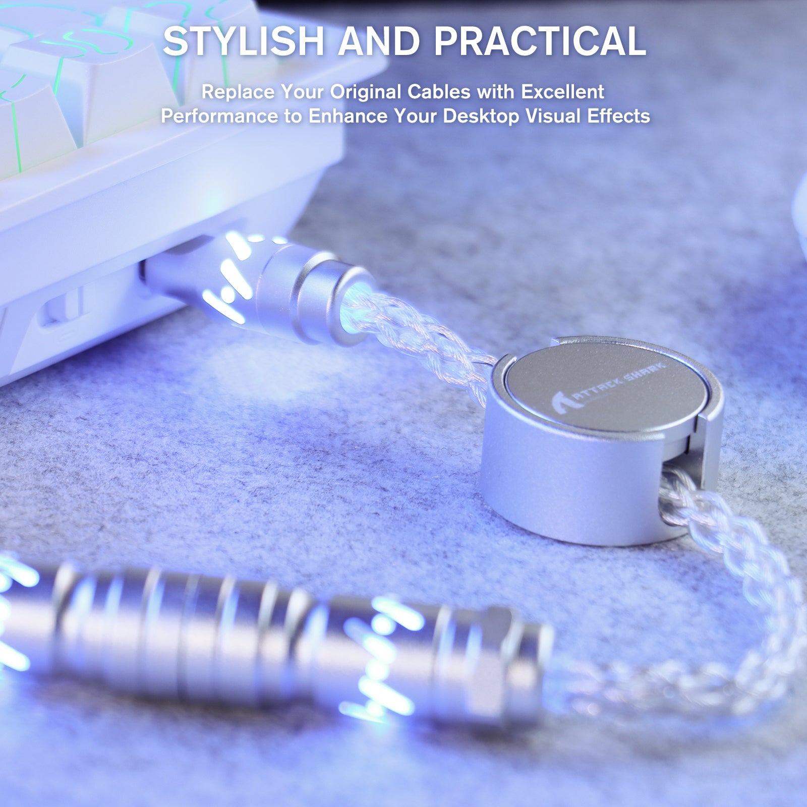 ATTACK SHARK C07 Custom Aviator-Kabel für 8-kHz-Magnettastatur
