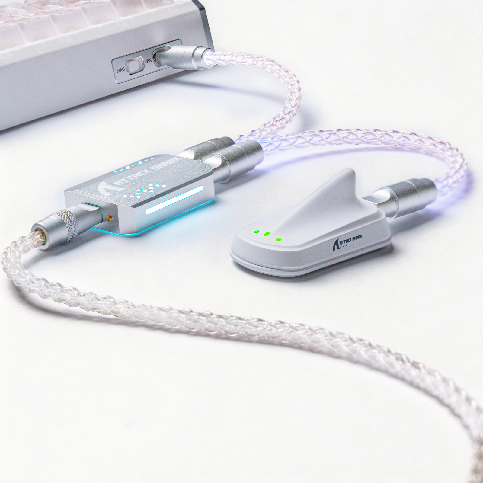 ATTACK SHARK C07 PRO 2-in-1 Typ-C-Kabel für 8KHz Gaming-Tastatur/Maus