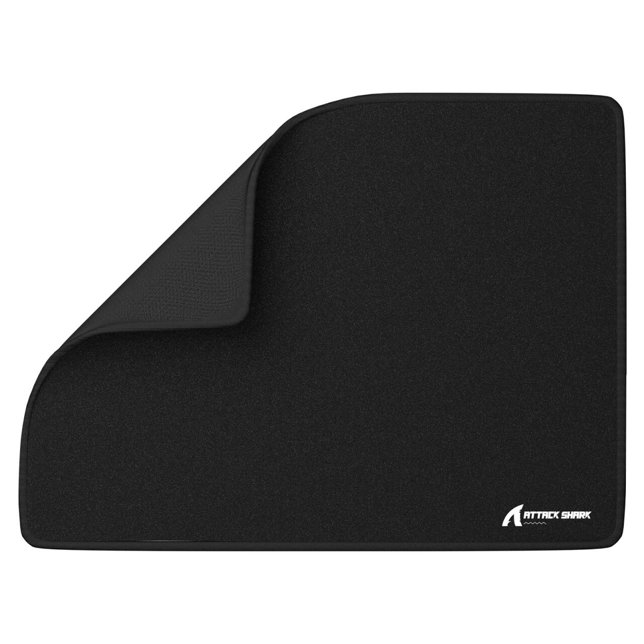 ATTACK SHARK CM02SE eSport gaming mousepad, black textured surface with logo.