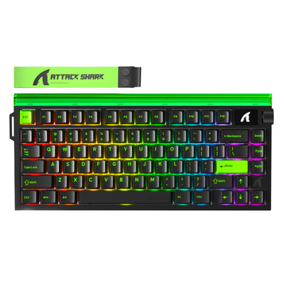 ATTACK SHARK R85 HE Rapid Trigger Tastatur Magnetischer Schalter mit Custom Lightbox