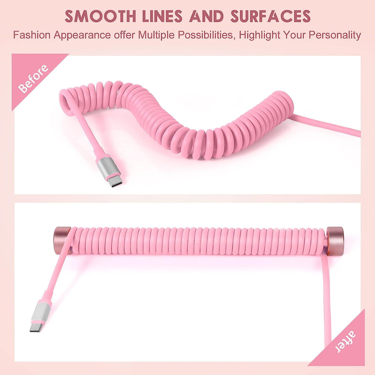 ATTACK SHARK RC01 Individueller Aufwickelstab für Spiralkabel USB C