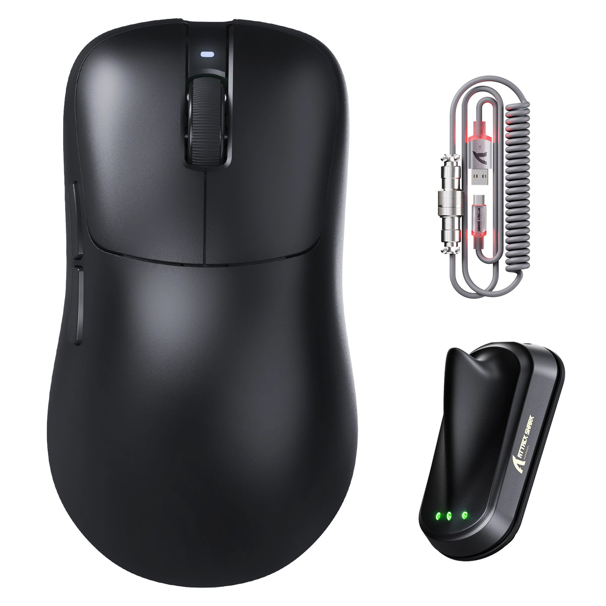 ATTACK SHARK V2 AIR PAW3955MAX Ergonomische kabellose Gaming-Maus