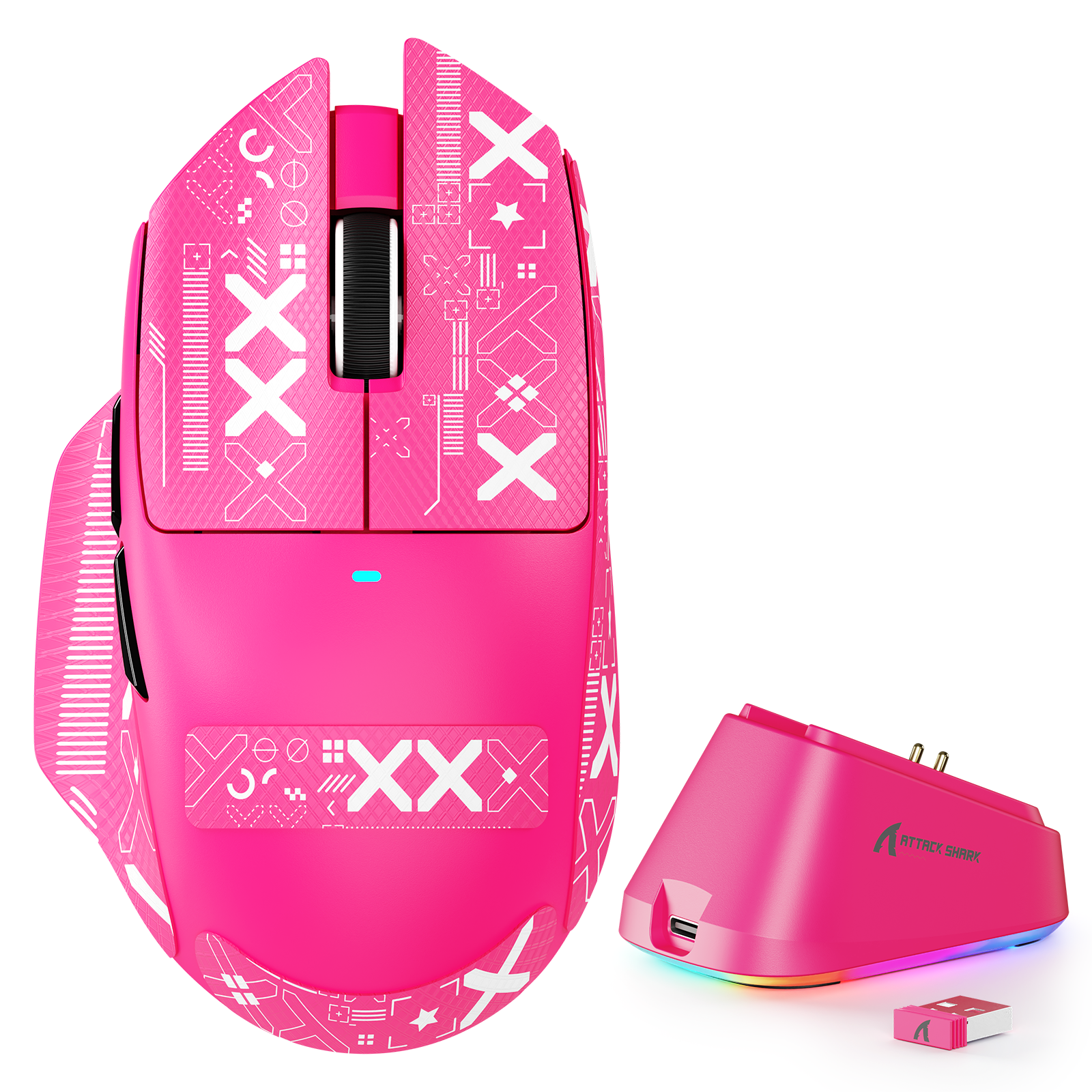 ATTACK SHARK V6 Ultra-Leichte Tri-Mode Gaming-Maus