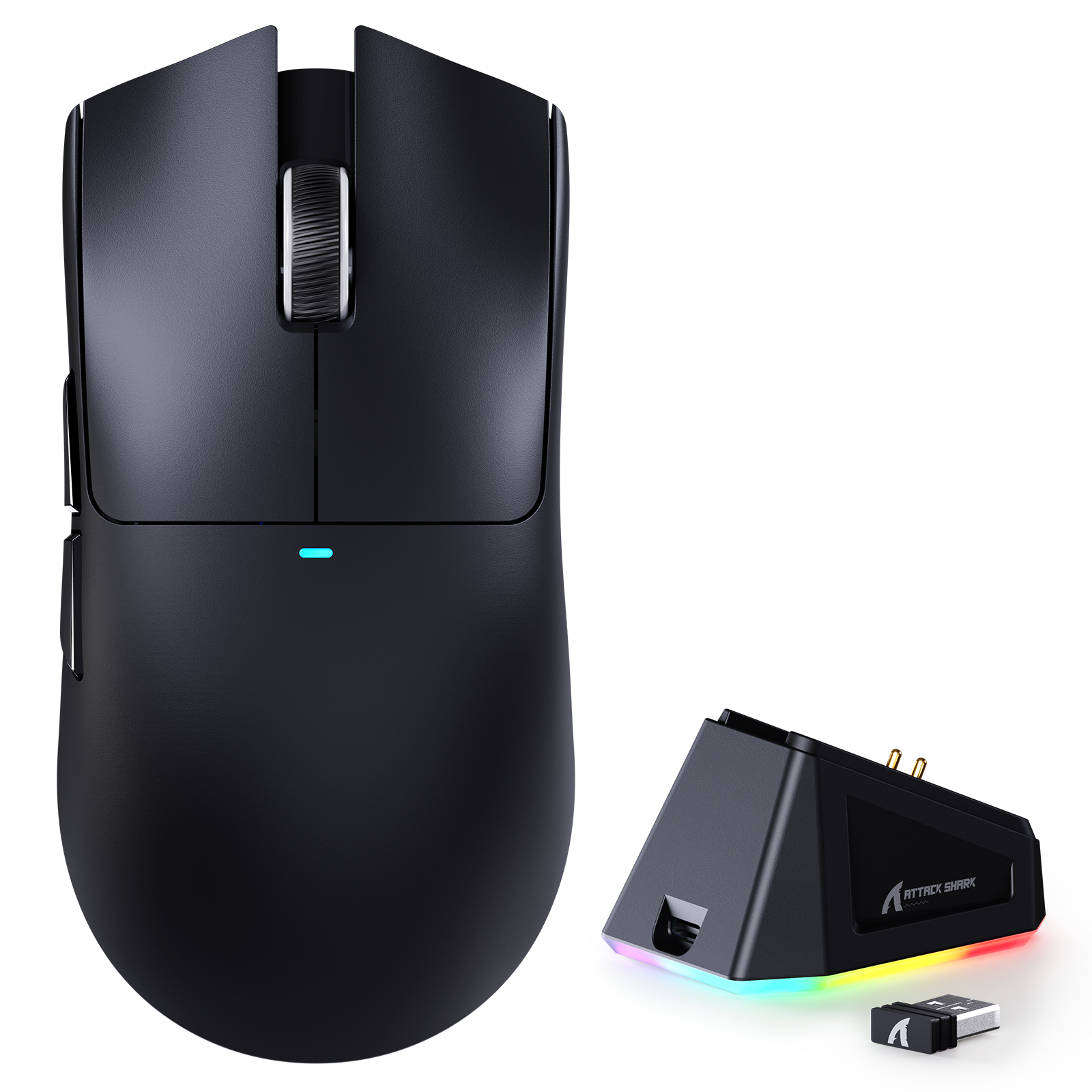 ATTACK SHARK X11 Kabellose Gaming-Maus mit Ladestation