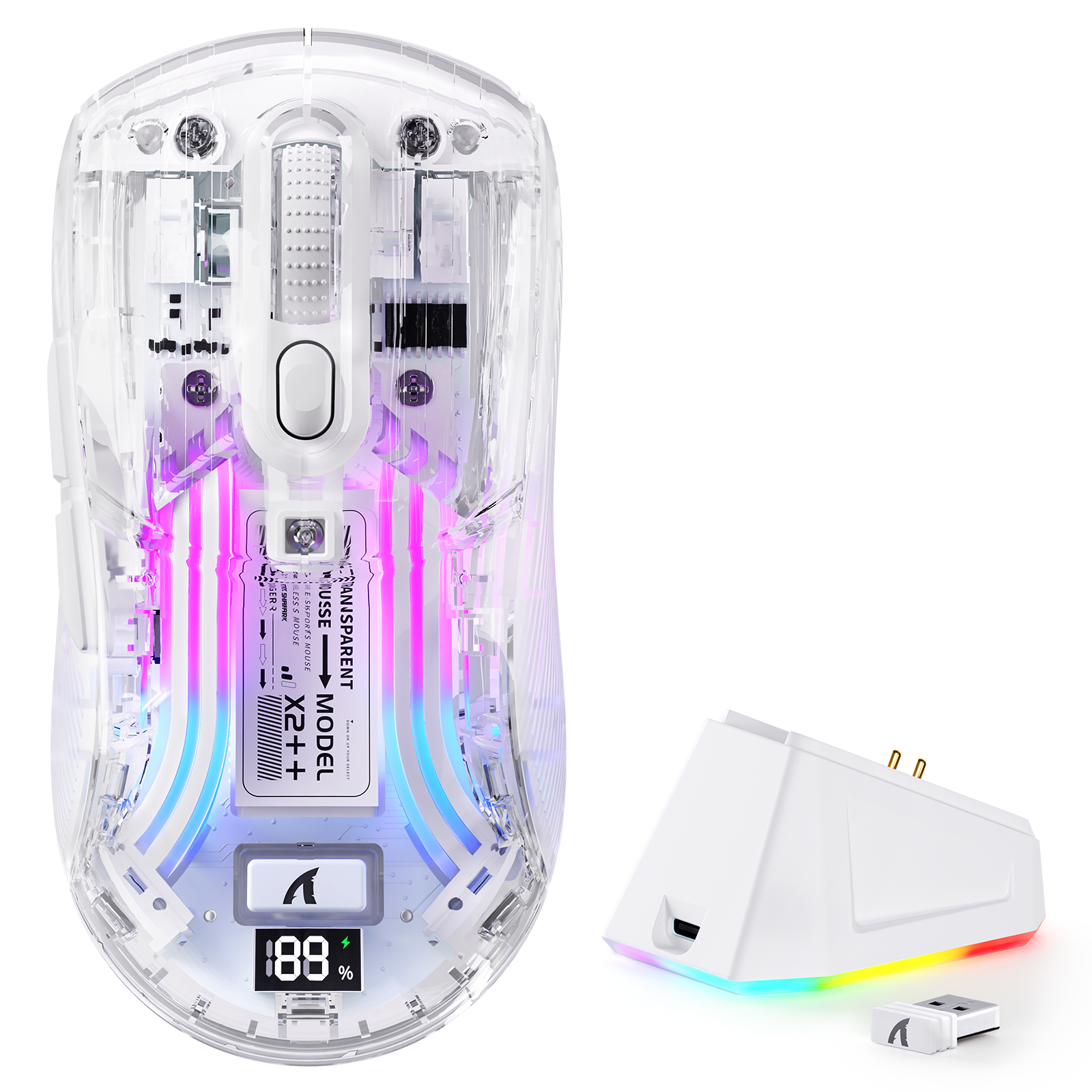 ATTACK SHARK X2PRO Kabellose Gaming-Maus mit Ladestation
