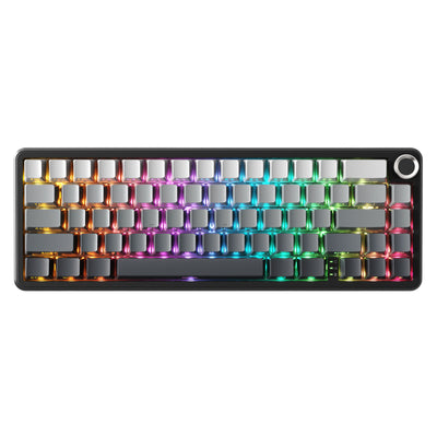 ATTACK SHARK X66 Kabellose mechanische Tastatur mit seitlich bedruckten PBT-Tastenkappen