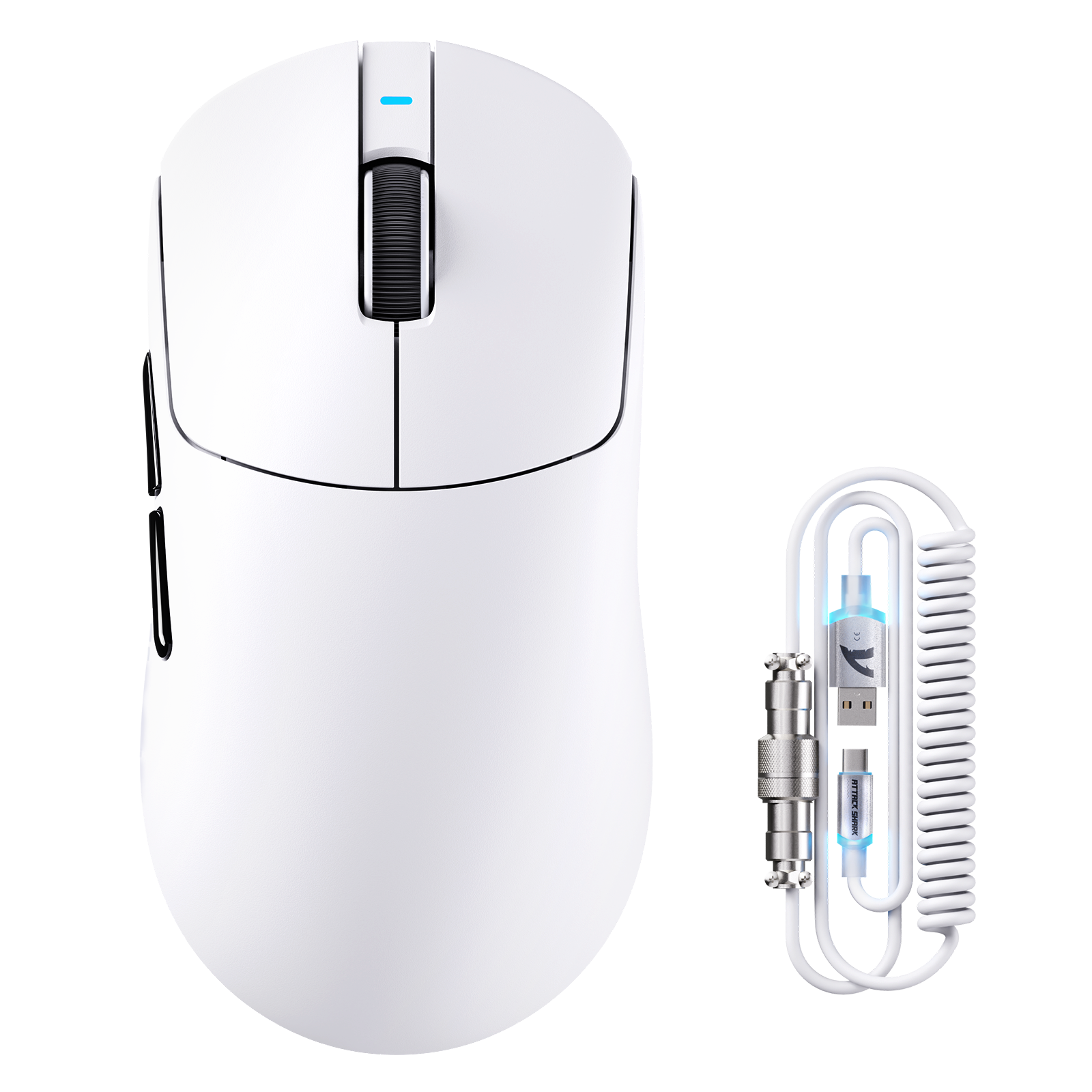 ATTACK SHARK X8PLUS Tri-Modus Kabellose Gaming-Maus mit C06 ULTRA Kabel