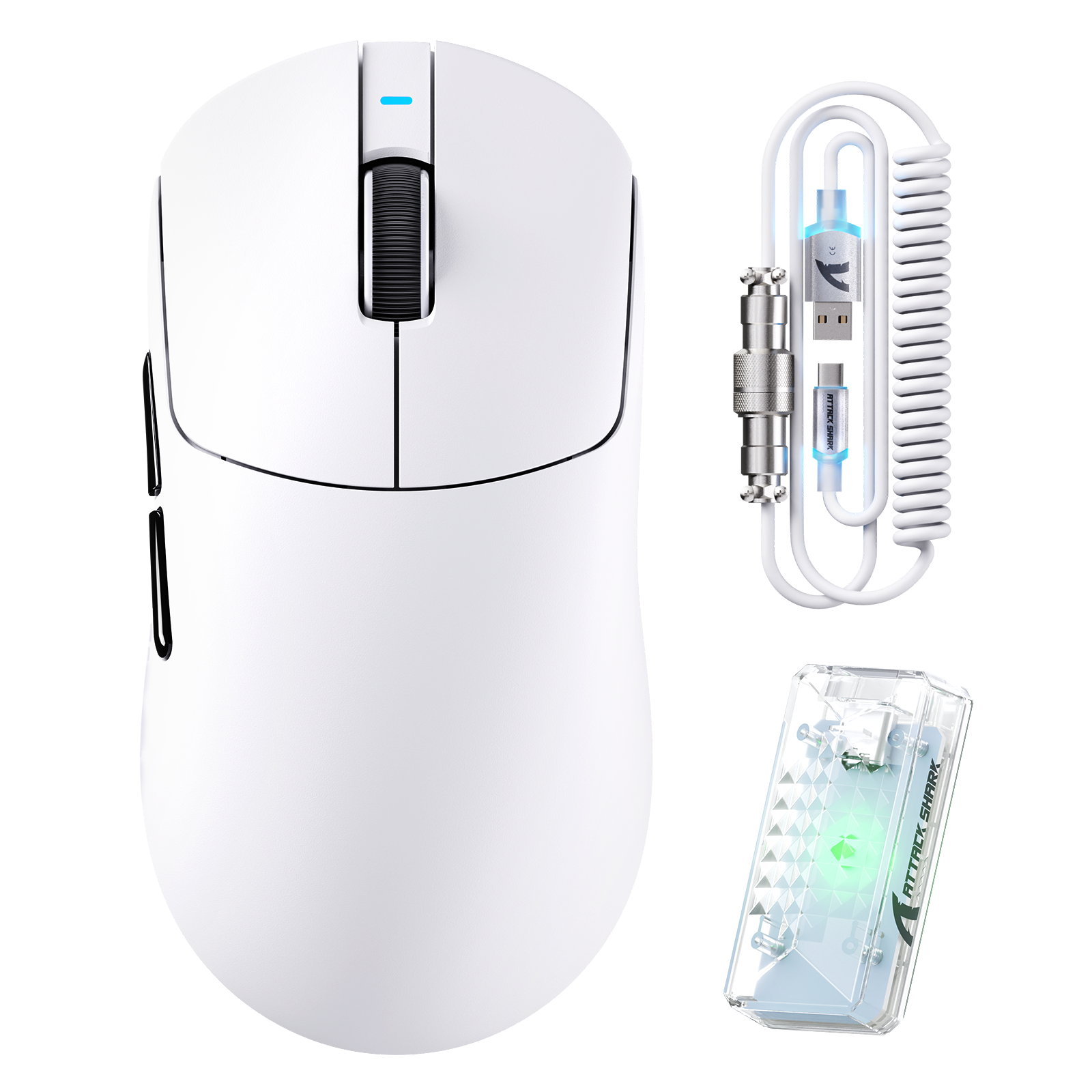 ATTACK SHARK X8 Ultra 8KHz Kabellose Gaming-Maus mit C06 Ultra Kabel